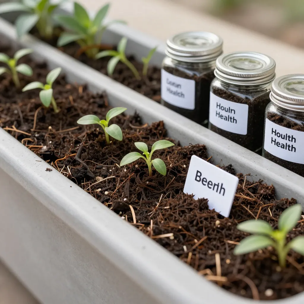 Natural photography showing soil microorganisms